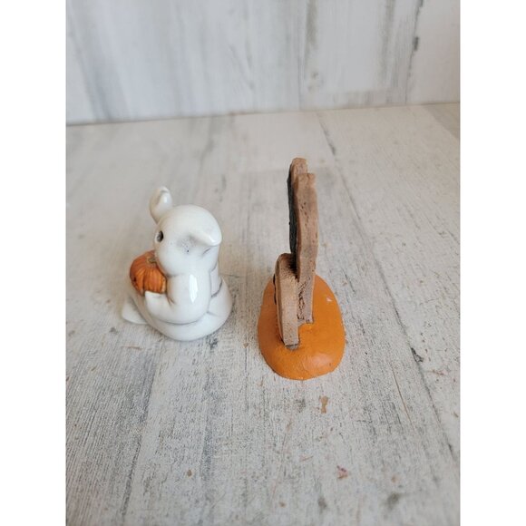 Vintage gingerbread cat cookie ghost figurine pumpkin village accessory figure H - Picture 3 of 5